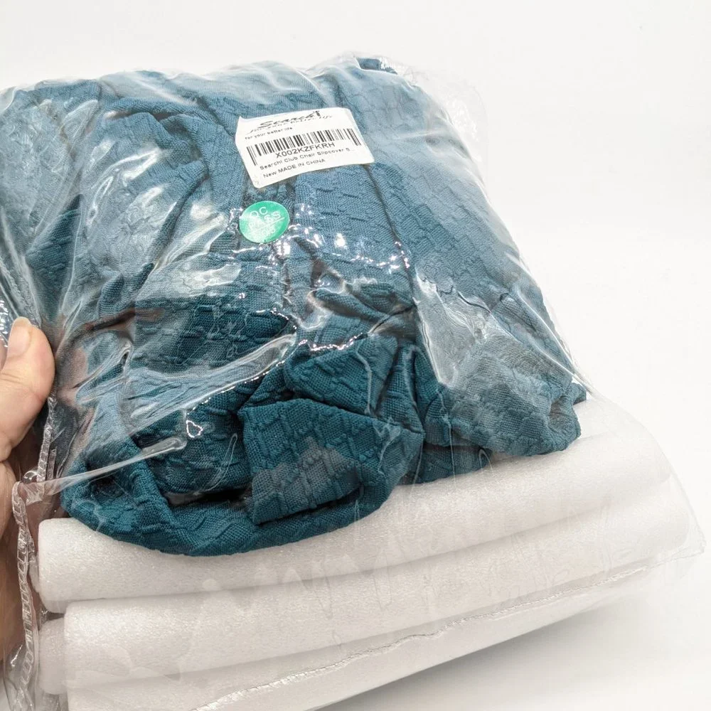 Elegant Teal Armchair Slipcover